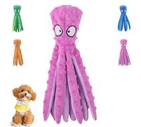 Genérico Whiskerspot Octopus Dog Toy, Whiskerspot Eco-Friend Octopus Plush, No Stuffing Crinkle Interactive Chew Toy, For Small and Medium Dogs (Purple)