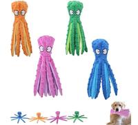 Genérico Whiskerspot Octopus Dog Toy, Whiskerspot Eco-Friend Octopus Plush, Upgrade Squeaky Plush Dog Toys, No Stuffing, for Small, Medium and Large Dog Indoor Outdoor Play (Mixed Color)