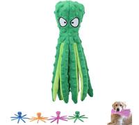 Genérico Whiskerspot Octopus Dog Toy, Whiskerspot Eco-Friend Octopus Plush, Upgrade Squeaky Plush Dog Toys, No Stuffing, for Small, Medium and Large Dog Indoor Outdoor Play (Green)