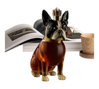 Genérico Whiskey Bottle, Dog Shaped Decanter, Animal Glass Alcohol Container, Decorative Drinkware Sculpture, 1 pieza for whiskeys, Vodka, Wine, Gift for Men, Dad, Husband, Birthday