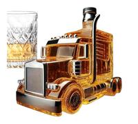 Genérico Whiskey Decanter, Half Truck Bottle, Vintage Liquor Container, 375ml Novelty Stopper, Bar Hosting, Brunch, Beer Parties, Wedding, Birthday, Kitchen Display and More