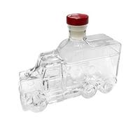 Generico Whiskey Decanter, Half Truck Liquor Bottle, 375 ml 9.45x5.91x5.12 Inches, Decorative Stopper, Display Piece, Novelty Glass Container for Home Bar Brunch Wedding Birthday Party Gift