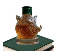 Genérico Whiskey Decanter, Wild Boar Liquor Bottle, Decorative Glassware Container, Drink Dispenser for Wedding, Housewarming, Retirement, Travel, Party, Outdoor Home Display