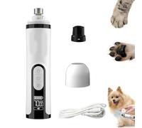 Genérico Whisperpaws Pain-Free Nail Trimmer, Electric Whisperpaws Nail Trimmer with LED Light & 3 Speeds, Quiet and Rechargeable, for Small Medium Large Pet (Set A)
