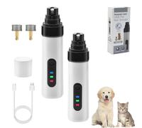 Genérico Whisperpaws Pain-Free Nail Trimmer,Whisper Paws Nail Trimmer for Dogs,Quiet & Rechargeable, for Small Medium Large Dogs Cats (2pcs)