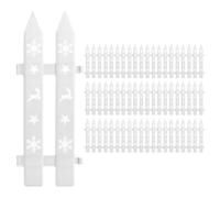 Genérico White Christmas Tree Fence - Flexible Festive Decoration, Cat Blocker Guard, Holiday Accessory | Practical Tree Protector for Birthday Wedding Party Office Home Indoor Holiday Seasonal Decor