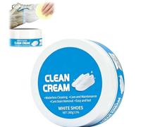 Genérico White Shoe Cleaner Cream,Multipurpose No-Wash Solid Comes with Sponge Remove Stains,Cleaning Cream White Shoe Cleaner Remover (1)