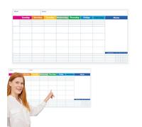 Genérico Whiteboard Calendar, Dry Erase Whiteboard Organizer, Reusable Erasable Wall Calendar, 17x35 Inches, Multi-Functional Monthly Schedule Planner for Office, School, Home, Classroom, Work, Study