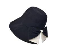 Genérico Wide Brim Sun Hat Women | Foldable Portable Cute | Summer Outdoor Sun Hat with Bow | for Travel Vacation Camping Gardening