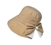 Genérico Wide Brim Sun Hat Women | Foldable Portable Cute | Summer Outdoor Sun Hat with Bow | for Travel Vacation Camping Gardening