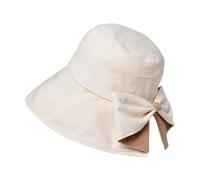 Genérico Wide Brim Sun Hat Women | Foldable Portable Cute | Summer Outdoor Sun Hat with Bow | for Travel Vacation Camping Gardening