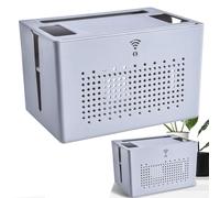 Generico WiFi Hider, Doppellagige, atmungsaktive Kordel-Organizer-Box, Kabel-Organizer Zuhause, Büro, Schule, Schlafsaal, Wohnung
