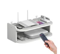 Genérico WiFi Router Storage Box- Wall Mounted Router & TV Set-Top Box Shelf, Punch-Free Installation | Thickened PP, Double & Triple Layer Options, Space-Saving Home Organizer