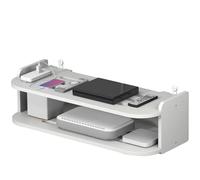 Genérico WiFi Router Storage Box- Wall Mounted Router & TV Set-Top Box Shelf, Punch-Free Installation | Thickened PP, Double & Triple Layer Options, Space-Saving Home Organizer