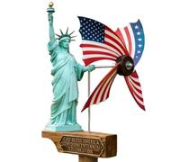 Genérico Wind Spinners Outdoor - 35cm 250th Windmill Decorative Garden Spinner, Yard Wind Spinner Metal Decor For Home Patio Porch Lawn Balcony Pathway, Farmhouse Party