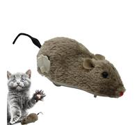 Genérico Wind Up Mouse Cat Toy - Cute Plush Windup, Amusement | Decorative Chasing with Home Playtime Scenario For Indoor Cats Kittens Activity Engagement Fun Pet Environment