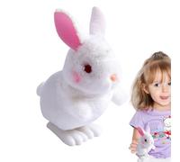 Genérico Wind Up Toy - 12.5x8x5.5cm Bunny Plush Toys | Clockwork Toy | Hopping Bunny, Cute Toys, Small Size Easy To Hold, Kids Gift | ABS Material, Fun For Children 3 Years and Abové