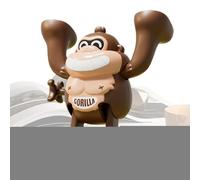 Genérico Wind Up Toys Kids, 360° Flipping Clockwork Orangutan, 10x4x10cm/3.94x1.57x3.94 Inches Cute Animal Somersault Stunt Toy for Boys Girls Birthday Party Playtime ABS Birthday Party Favors