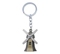 Genérico Windmill Keychain | Retro Keyring | Windmill Shape Key Chains Metal Key Rings Pendant for Car Fashion Jewelry Making Findings