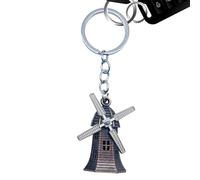 Genérico Windmill Keychain | Retro Keyring | Windmill Shape Key Chains Metal Key Rings Pendant for Car Fashion Jewelry Making Findings