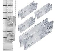 Genérico Window Blind Cord Weight for Stability, 4X Transparent Shutter Cord Weight Knob, Modern Pull String Pendant Drapes Tensioner Safety Handle for Home &