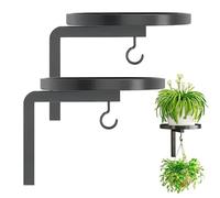 Genérico Window Plant Hanger - Support Rack, Slim Profile with Double Hooks, Heavy Duty Steel Frame, Space Saving Hanging System, for Climbing Indoor Outdoor Kitchen Balcony Deck