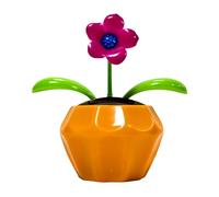 Genérico Window Solar Toys, Solar Powered Swinging Flower, Car Figurines, Weather Resistant Outdoor Decoration, Ideal for Table Ornament, Living Room, Bedroom, 4.53x4.33x2.36 Inches