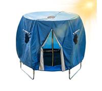 Genérico Windproof Canopying Coverage, Trampoline Shade Awning Sheltering, 14 Feet Universal Fit with Guarding, Sunblock Polyester Meshnetting Protection, Modern Design for Garden Camping Use