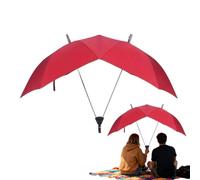 Genérico Windproof Waterproof Wide, Double Umbrella, Couple Rain Umbrella, Heavy Duty Sun Shade, Shared Oversized Canopy Guard For Women Men Sun and Rain Strolls Backpack Car Travel Dating Vacation