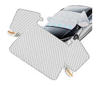 Generico Windshield Cover for Ice And Snow - Aluminum Foil, Magnetic Hood Guard | Windshield Ice Protector Cover for Winter Snowy Days Freezing Rain SUVs RVs Sedans Daily Commuting