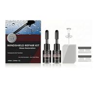 Genérico Windshield Crack Repair Kit,Car Windscreen Repair Kit,2026 Upgrade Glass Scratch Remover, DIY Glass Cracked Repair Kits for Fix Auto Windscreen Glass Cracks/Scratch/Chips/Nicks