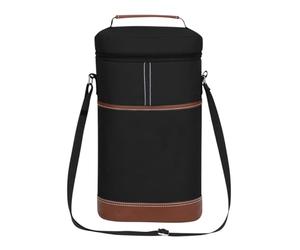 Genérico Wine Bottle Bag - 2 Bottle Insulated Leakproof Carrier Tote | Portable Wine Case with Shoulder Strap For Hiking, Camping & Picnics, Padded Travel Cooler For Men & Women