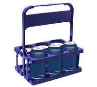 Generico Wine Bottle Carrier - 1pc Reusable Milk Bottle Organizer Stand, ABS Foldable Beer Bottles Storage Stand, Folding Wine Bottles Holder With Handle For Milk, Juice, Coffee, Beer