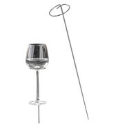 Genérico Wine Bottle & Glass Holder - Garden Drink Stake | Cocktail Glass Holder | for Campers Entertainers Backyard Beach Camping Picnic Park Courtyard Lawn Patio Tailgating Concert