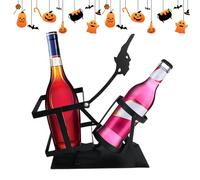 Genérico Wine Bottle Holder, Decorative Skull Stand, Elegant Whiskey Display Organizer, Sturdy Artistic Design for Entertainment Center, Dining Room, Housewarming, 6.89x3.15x9.06 Inches