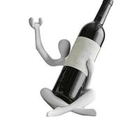 Genérico Wine Bottle Holder, Resin Wine Stand, 7.09x7.36x10.67 Inches Thoughtful Present, Freestanding Hollow Statue, Decorative Rack for Kitchen, Bars Desktop, Tabletop, No Opener