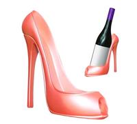 Genérico Wine Bottle Rack - High Heel Shoe Wine Display Stand | Small Red ?ine Holder, 8 Inch Tall Single ?ine Bottle Holder for Home Kitchen Countertop Bar
