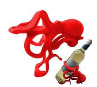 Genérico Wine Bottle Rack, Octopus Wine Bottles Holder, 7.09x5.51x4.33 Inches Adorable Freestanding Animal Statue Organizer, Decorative Collectible Figura for Kitchen Tabletop Counter
