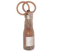 Genérico Wine Bottle Tote - Bling Rhinestone Mesh Pouch, Portable Champagne Carrying Bags, Reusable Resin Handle Holder, Decorative Dinner Party Storage Sleeves| For Wedding Celebration Travelers