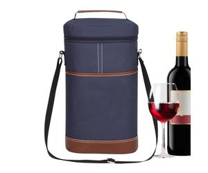 Genérico Wine Chiller Tote - Insulated Leakproof Beverage Holder, 22x10x33cm Reusable Bottle Transport for Beach Outings, Wine Satchel with Easy Cleaning, Travel Supplies, Wines Pouch for Camping
