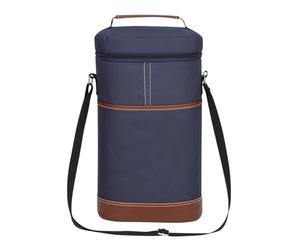 Genérico Wine Cooler Bag - Insulated Leakproof Wine Tote | Reusable Portable Carrier For 2 Bottles | Wine-Bag For Beach, Travel, Work Lunch, Camping, Hiking, Picnics, Parties, Women and Men Gift
