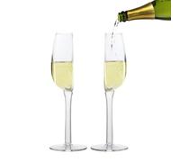 Genérico Wine Glasses For Red Wine | Half Transparent Cup 2X Red Ẃine Glass,Half White Ẁine Cup Glass, Clear Drink Glasses For Hotel, Restaurant, Kitchen