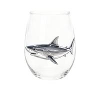 Genérico Wine Glasses - No Stem 400ml Sea-Themed Novelty Glassware