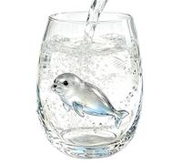 Genérico Wine Glasses Stemless | Lead-Proof Coastal 3D Sea Animal Cup