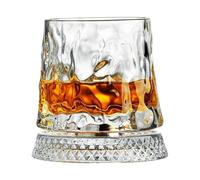 Genérico Wine Glasses - Transparent Round Bottom, Rotating Classic Drinking Vessels, Refined Cocktail Glassware Showcasing Balanced Motion Construction For Men Dad Father Husband Drinking