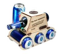 Genérico Wine Rack Organizer, Vehicle Shape Can, 10,43 × 5,71 in Beer Can Storage Holder, Decorative Creative Design, No Sliding Base Table Decoration for Hotel, Lobby, Restaurant, Dining Room