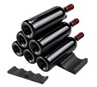 Genérico Wine Stack Holder, Silicone Bottle Rack Mat, Non Slip Stacking Storage System, Flexible Durable Food Grade Design, Minimal Modern Bar Organization Style, Picnic Camping Travel Use