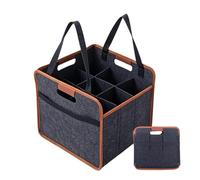 Genérico Wine Tote Bag - 9-Grid Reusable Moving Carrier | Wine Travel Bag Bottle Holder,Home Bar Outdoor Camping Party Housewarming Drink Alcohol Champagne Whiskey