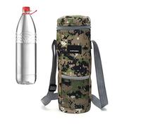 Genérico Wine Tote Bag, Insulated Wine Carrier, Portable Liquor, Plegable Drink, Thickened Camping, Perfect for Parties, Beach, Traveling, 2-Bottle Capacity, Black, 1-Pack, Versatile, camuflaje, Se
