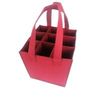 Genérico Wine Tote - Felt 9 Bottle Carrier 24x24x28cm | Portable Leakproof